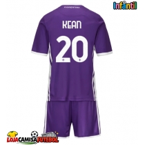 Camisa de Futebol Fiorentina Moise Kean #20 Equipamento Principal Infantil 2025-26 Manga Curta (+ Calças curtas)